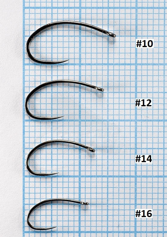 Demmon Competition G602 Barbless Curved Larva Fly Hooks - 100 pcs