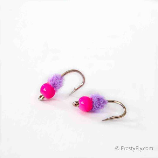 Double Bubble Tungsten Egg Fly - Purple