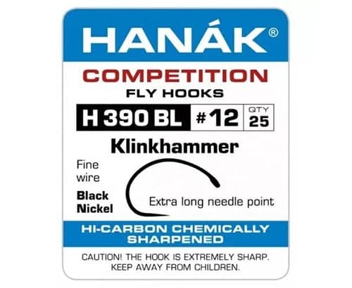 Hanak-Competition-H390BL-Barbless-Klinkhammer-Hooks - 25-pcs