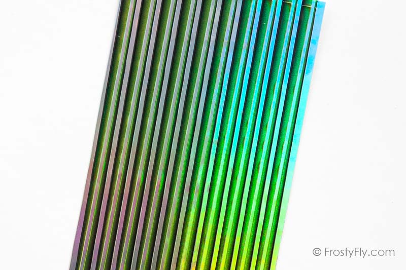 Synthetic Tapered Peacock HOLO Quill