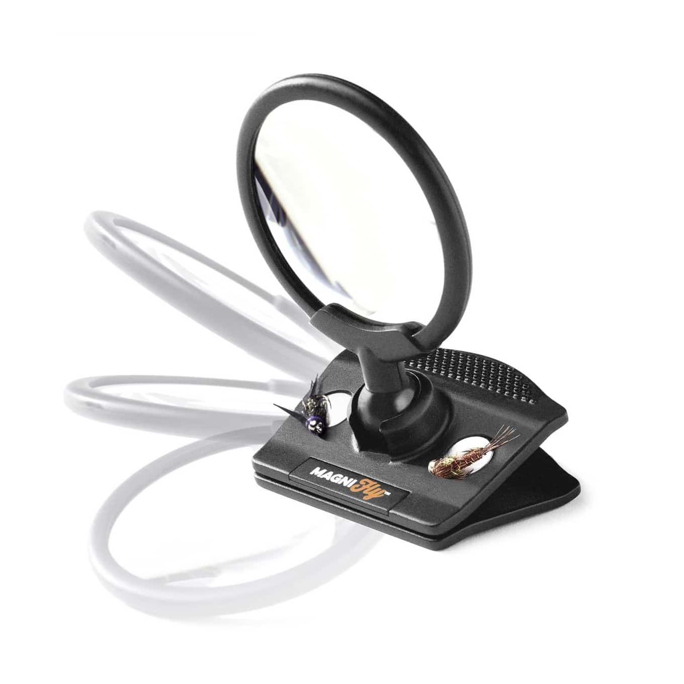 clamp on fishing lure magnifying glass MagniFly Fly Fishing Clip-on 3X Magnifier