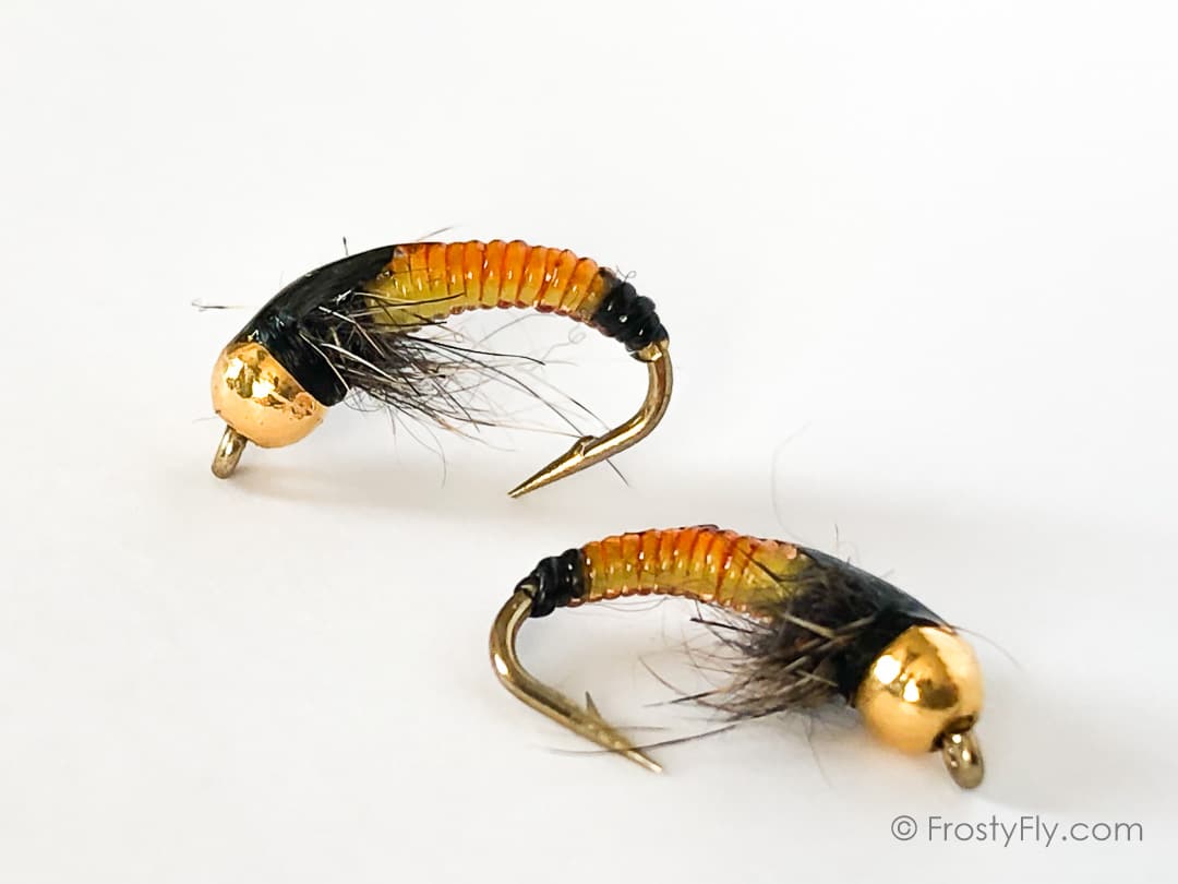 Orange Black Scud Nymph ZTS2