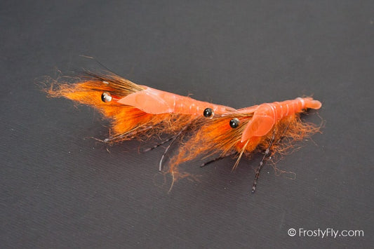 Realistic Orange Shrimp Fly