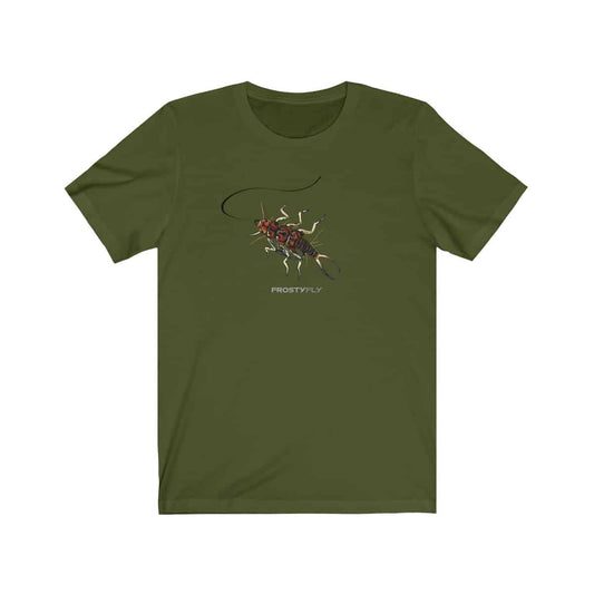 Stonefly Nymph Short Sleeve Fly Fishing Tee - Olive