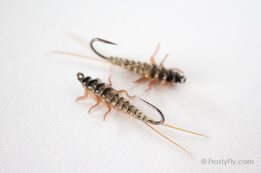 Upside Down Realistic Stonefly Nymphs - Tan