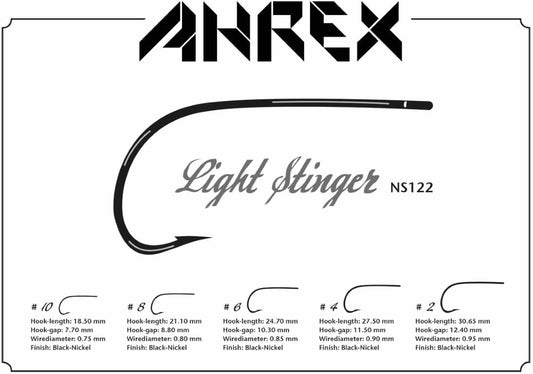Ahrex NS122 Nordic Salt Light Stinger Fly Hooks