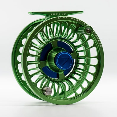 Alfa ARCTIC 7 Reel - Lime Green - Front
