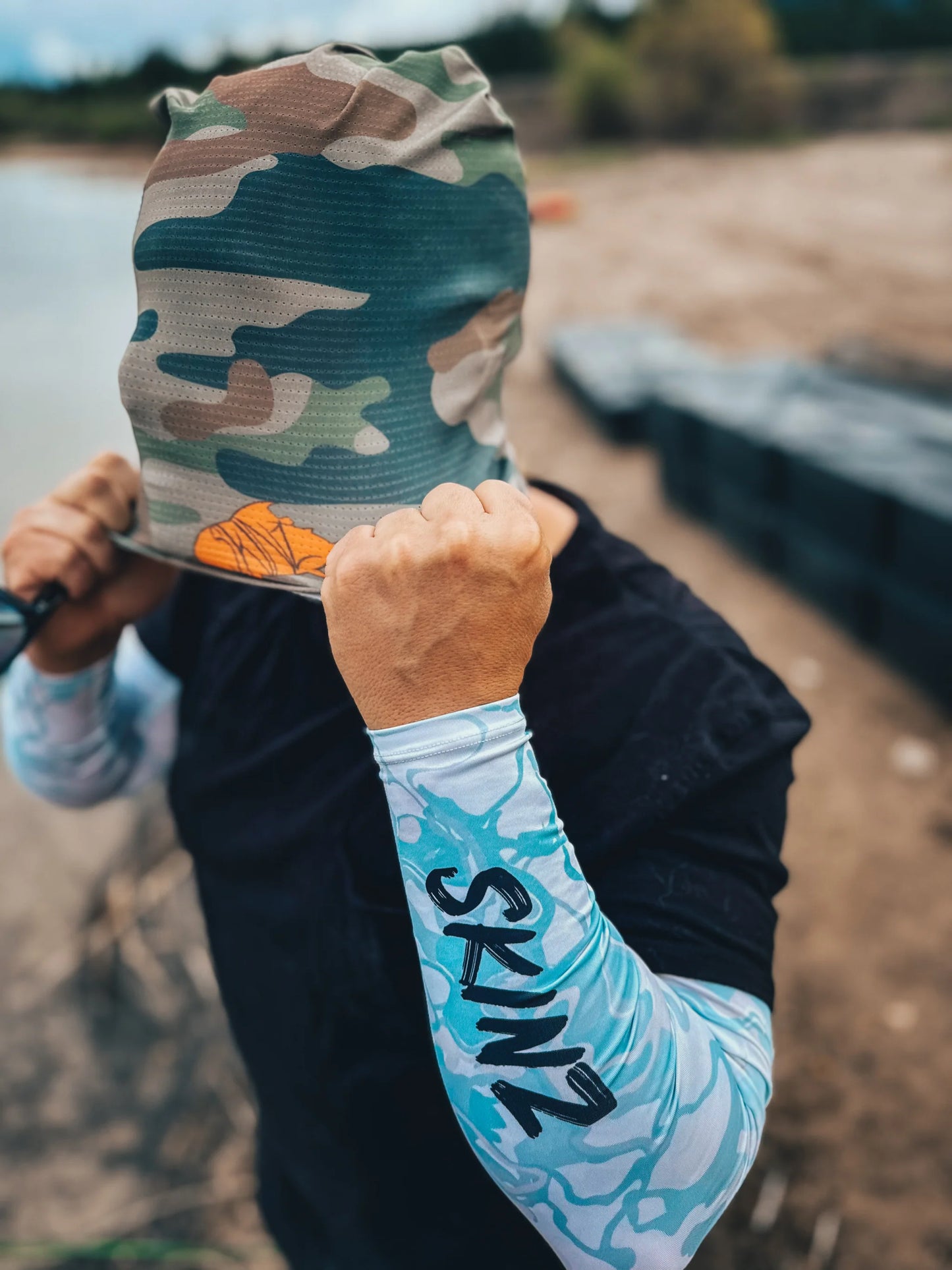 Backcountry Skinz Perforated Camo UV Fishing Buff