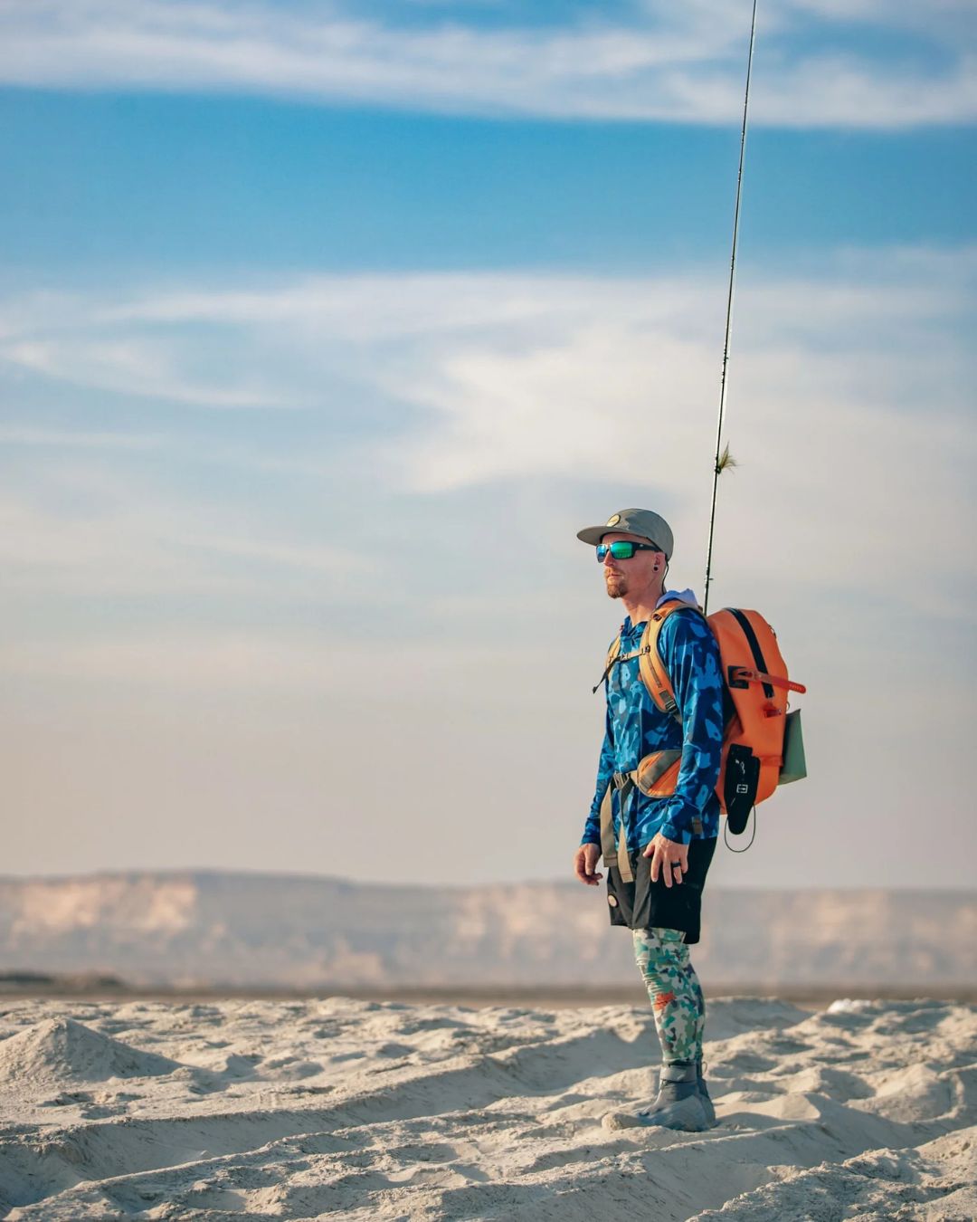 Backcountry Skinz Solarflexz UVPro Sun Hoodie - Blue Surge Camo