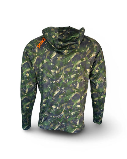 Backcountry Skinz Solarflexz UVPro Sun Hoodie - Forest Surge Camo - back