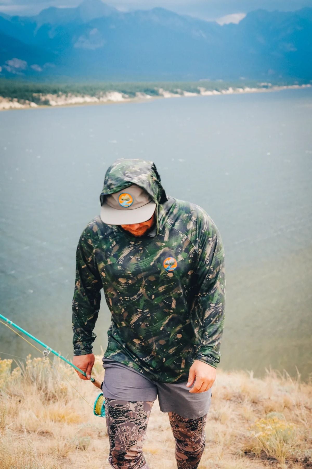 Backcountry Skinz Solarflexz UVPro Sun Hoodie - Forest Surge Camo