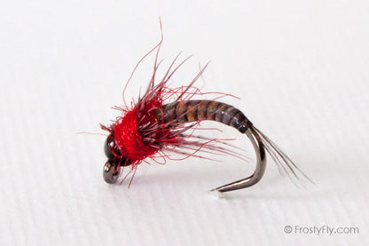 Black & Red Quill Barbless Nymph