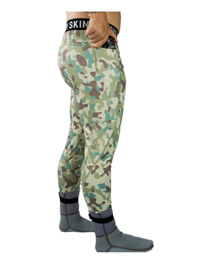 Camo Lightweight Compression Polyester UV Fishing Pants - Mens - Sandstorm Camo