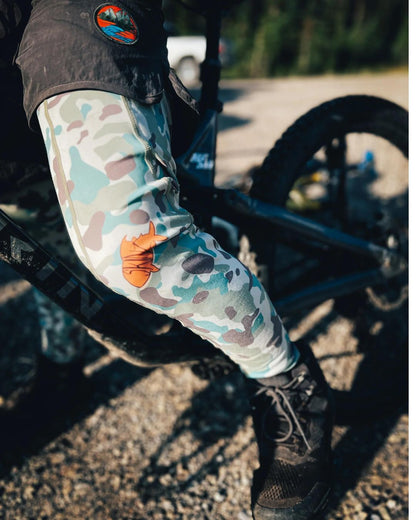 Camo Lightweight Compression Polyester UV Fishing Pants - Mens - Sandstorm Camo