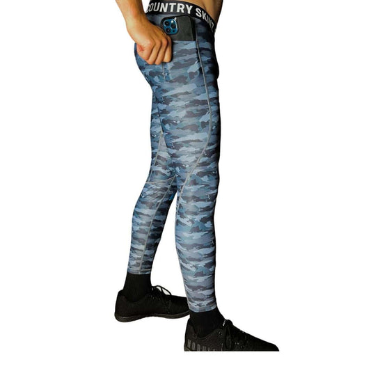 Camo Lightweight Compression Polyester UV Fishing Pants - Mens