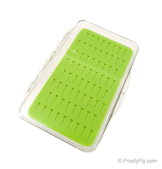 Clear-Lid Slim Fly Box with Silicone Insert