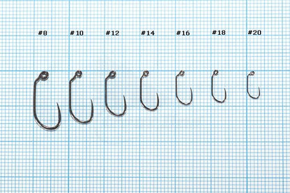 Demmon Competition ST320 Barbless Jig Fly Hooks - 100 pcs