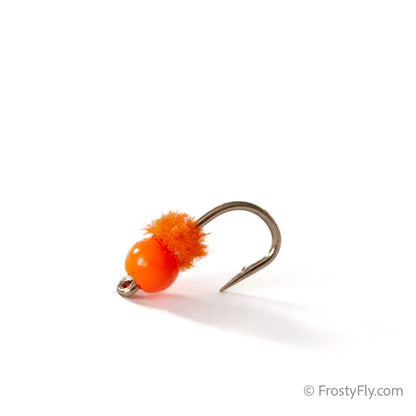 Double Bubble Tungsten Egg Fly - Egg's Orange