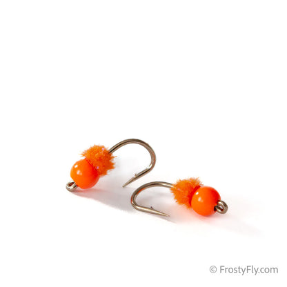Double Bubble Tungsten Egg Fly - Egg's Orange