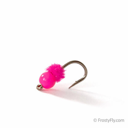 Double Bubble Tungsten Egg Fly - Fluo Pink