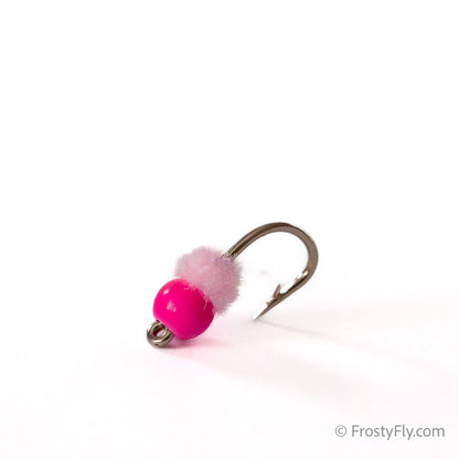 Double Bubble Tungsten Egg Fly - Marshmallow