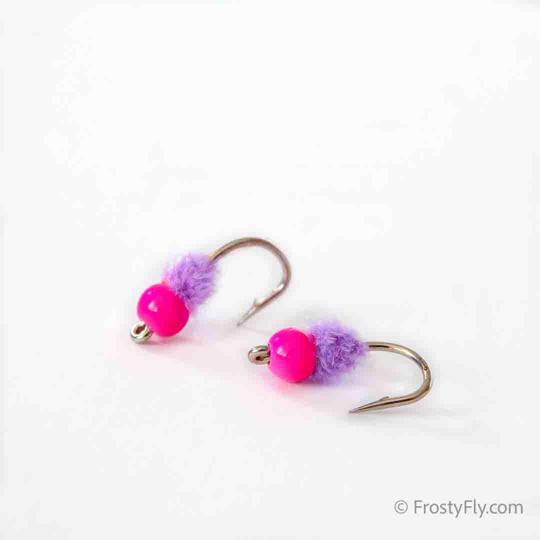 Double Bubble Tungsten Egg Fly - Purple