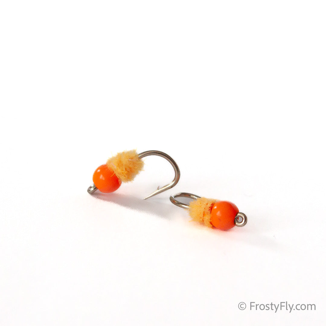 Double Bubble Tungsten Egg Fly - Sunburst Orange