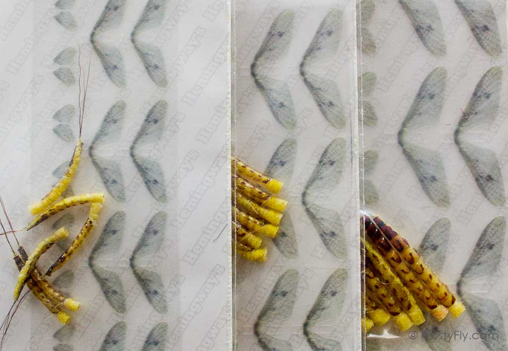 Realistic Ephemera Danica Set - Tube Body & Wings - 6 Sets