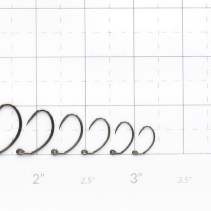 Firehole Sticks 520 Continuous Bend Jig Hooks - 1X Long, 2X Gape, HW - 36 pcs