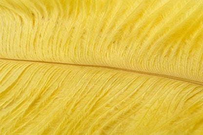 Fly Tying Ostrich Feathers 10-12 inch - Banana Yellow