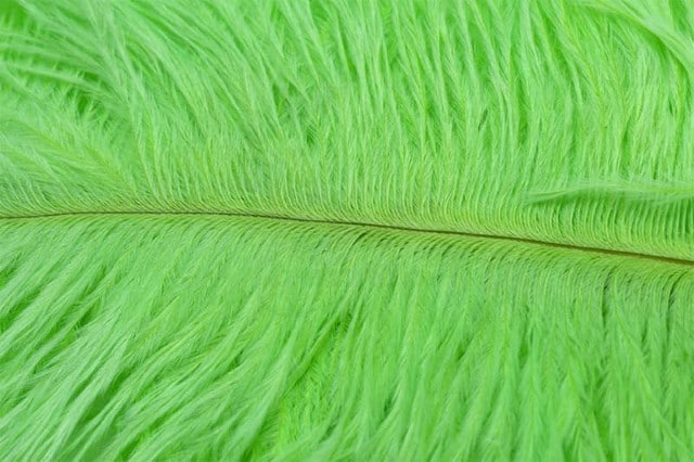 Fly Tying Ostrich Feathers 10-12 inch - Chartreuse