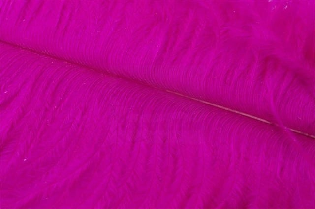 Fly Tying Ostrich Feathers 10-12 inch - Hot Pink