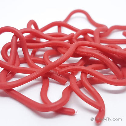 Frosty Fly Wiggly Worm Bodies - Bloodworm Red