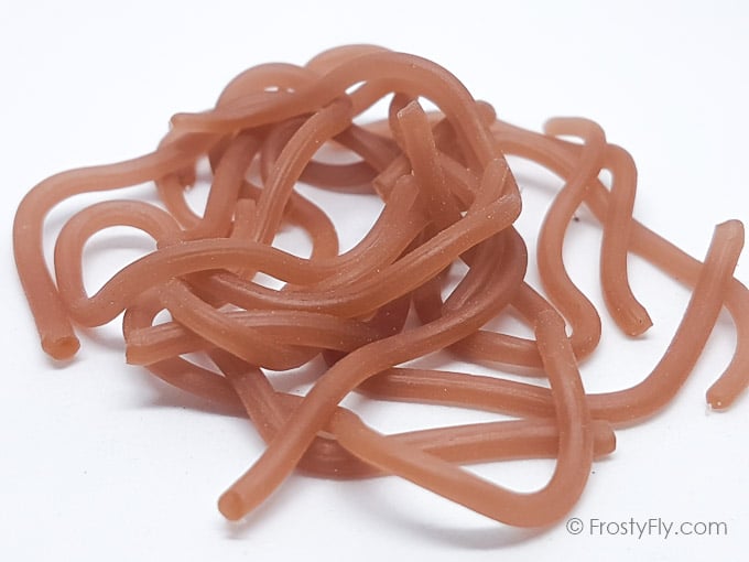 Frosty Fly Wiggly Worm Bodies - Earthworm Brown