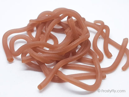 Frosty Fly Wiggly Worm Bodies - Earthworm Brown