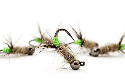 Green Peeping Caddis Jig Nymph