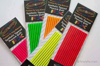 Synthetic Tapered Peacock FLUO Quill