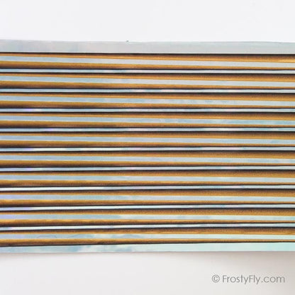 Synthetic Tapered Peacock HOLO Quill - Orange