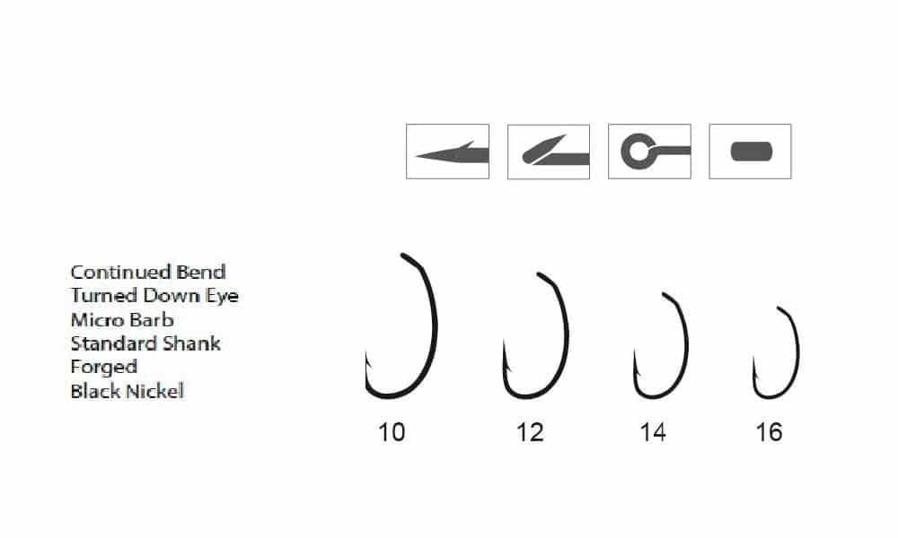 Hemingway's H122 Shrimp & Pupa Fly Hooks - Specs