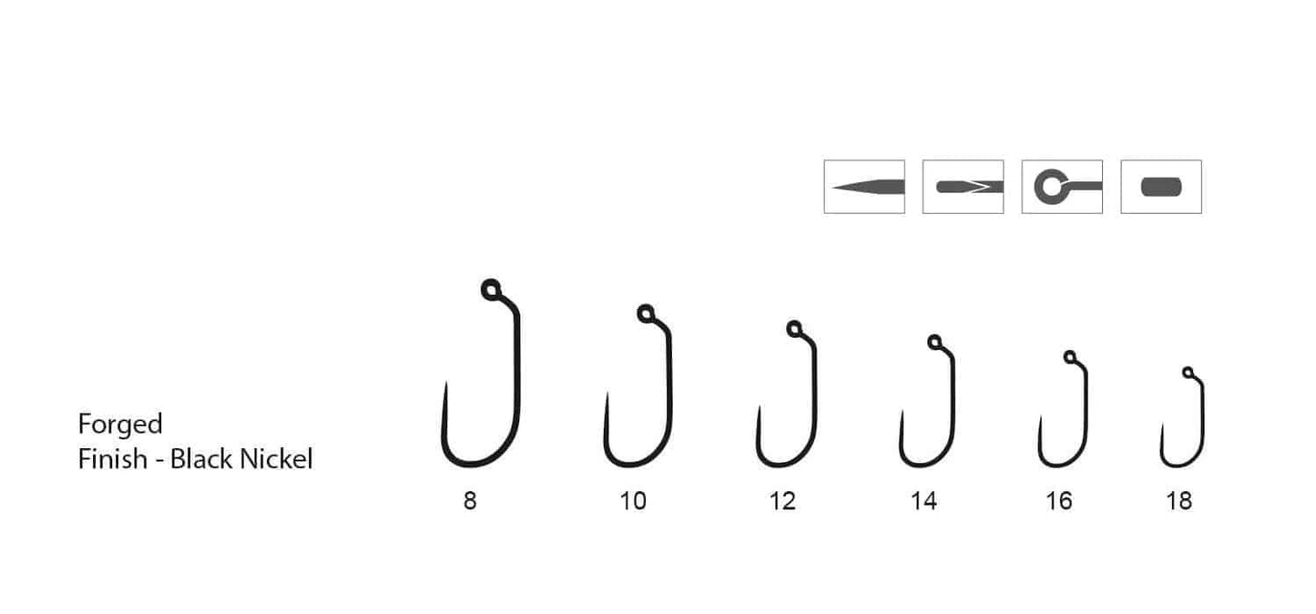 Hemingway's HCJ110 Jig Fly Barbless Hooks - Specs