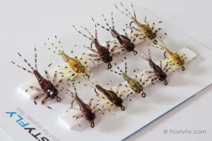 Hemingway's Realistic Mayfly Nymph Selection - 10 Assorted Flies