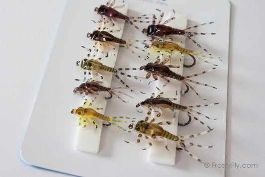 Hemingway's Realistic Mayfly Nymph Selection - 10 Assorted Flies