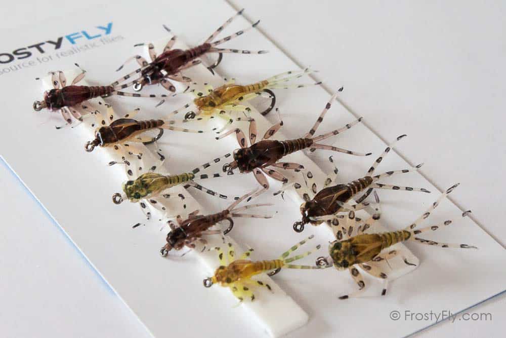Hemingway's Realistic Mayfly Nymph Selection - 10 Assorted Flies