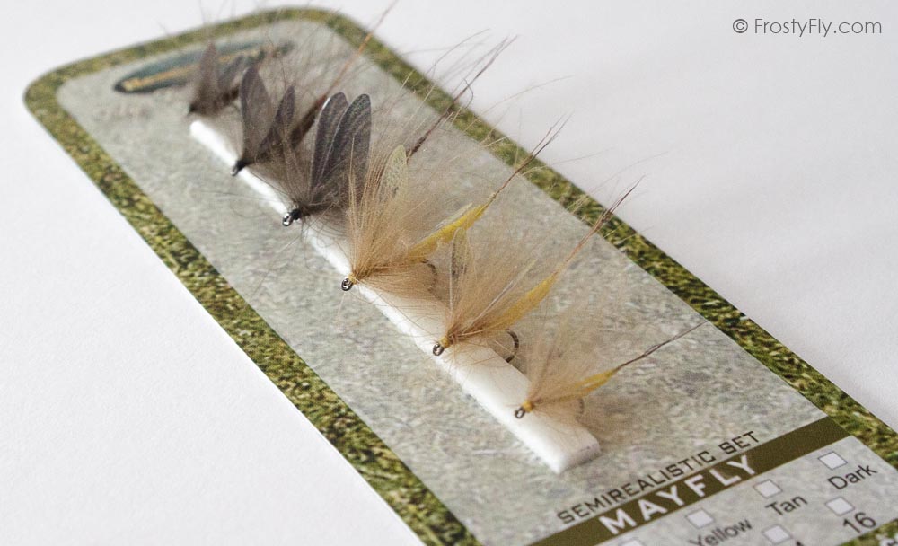Hemingway's Realistic Mayfly Set - Dark & Yellow