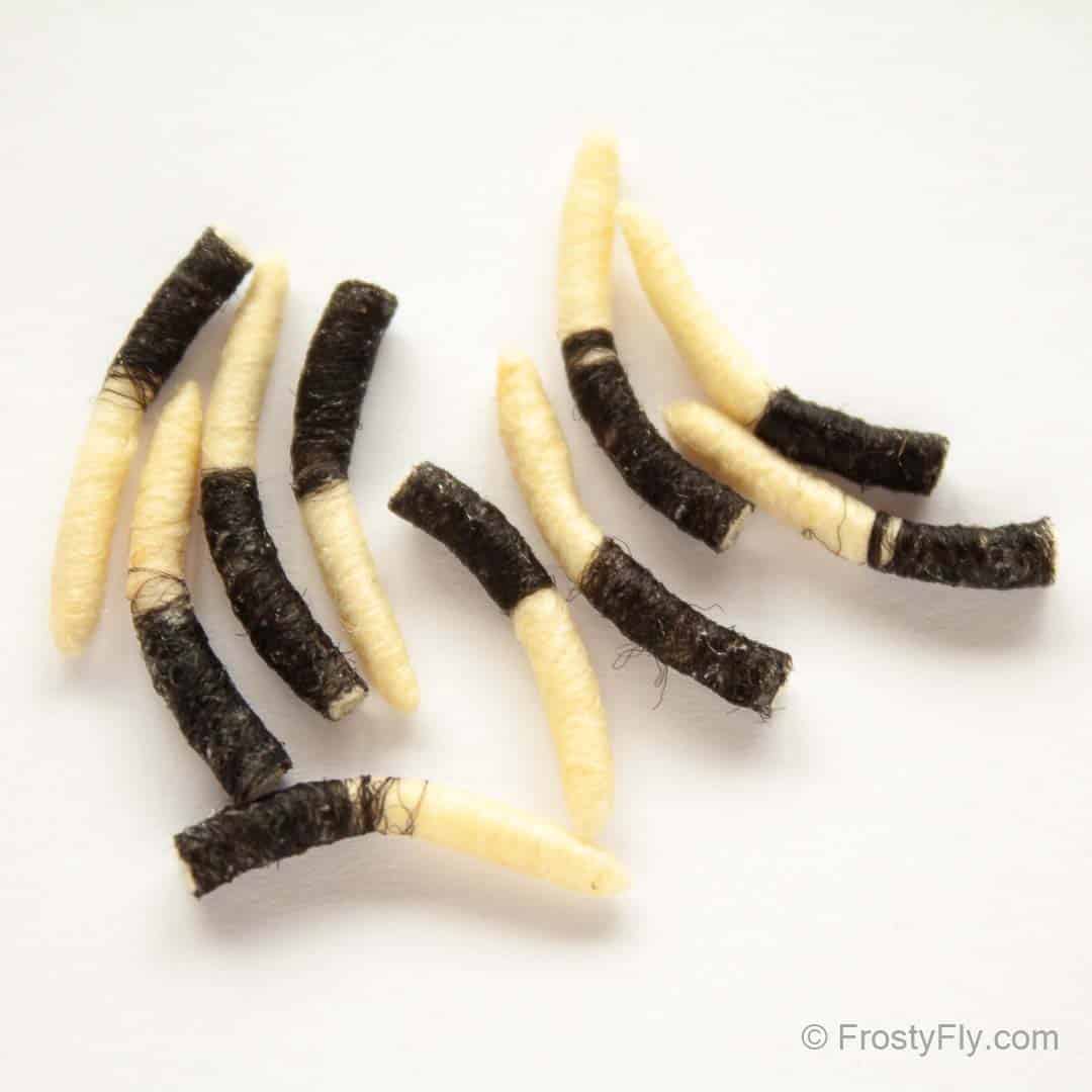 Hemingway's Tube Body Caddis Pupa -Pearl White