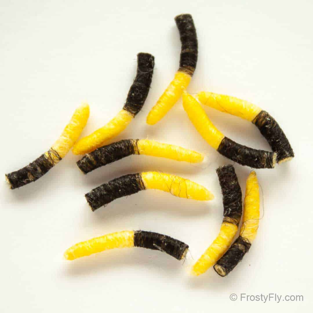 Hemingway's Tube Body Caddis Pupa - Yellow