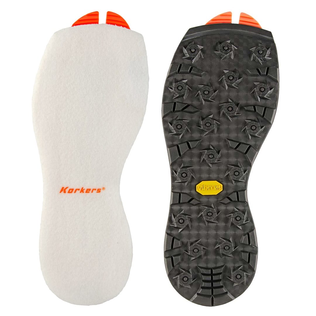 Korkers Felt and Vibram Soles