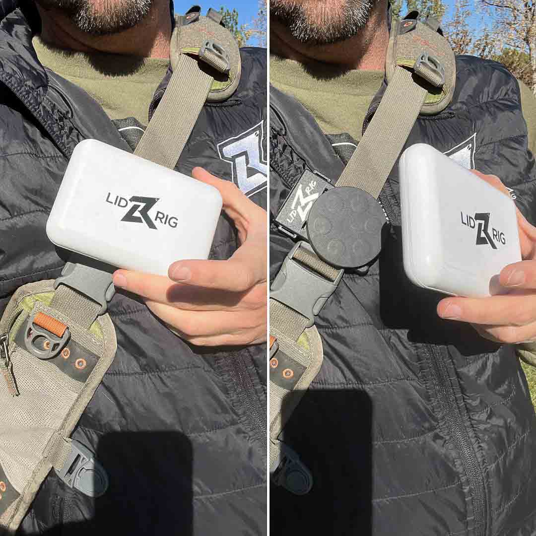 Lid Rig FlyWheel - Magnetic Holster for Flies and Tools