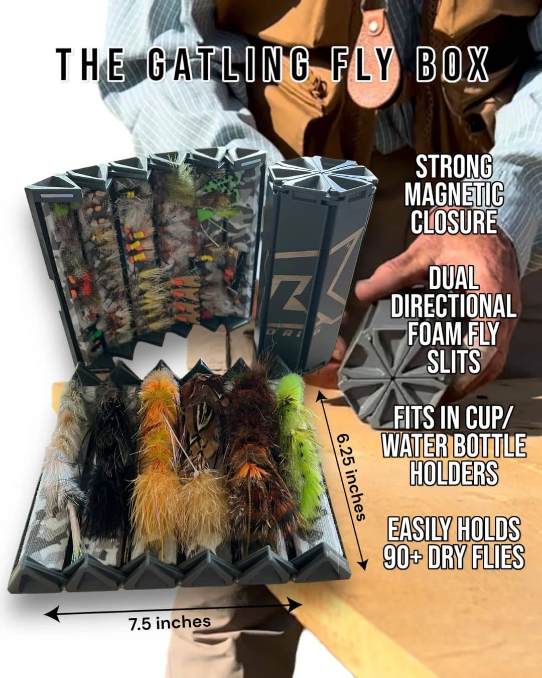 Lid Rig Gatling Fly Box