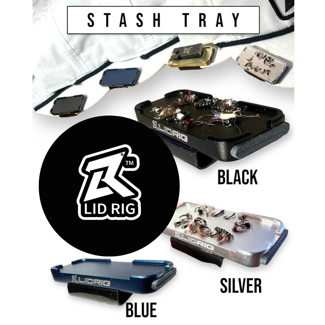 Lid Rig Stash Tray - Magnetic Holder for Flies and Tools